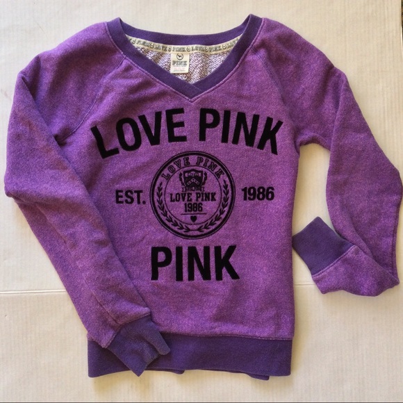PINK Victoria's Secret Tops - VICTORIA’S SECRET PINK SWEATSHIRT XS